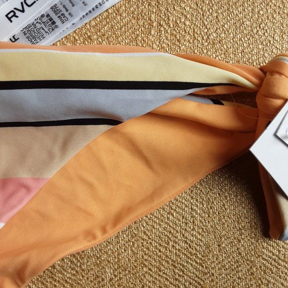 New RVCA Reversible Bikini Bottom Horizon Stripe NWT Size L - Picture 8 of 14